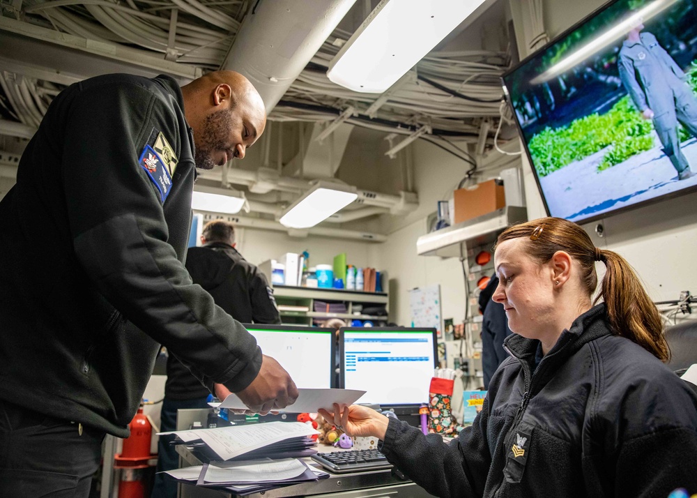 Daily Operations Aboard USS George H.W. Bush (CVN 77)