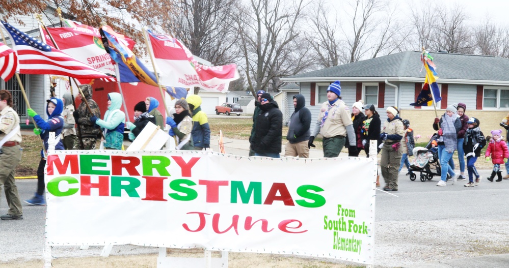 Illinois National Guard Helps Make 3-Year-Old June Peden-Stade's Wish for a Parade a Reality