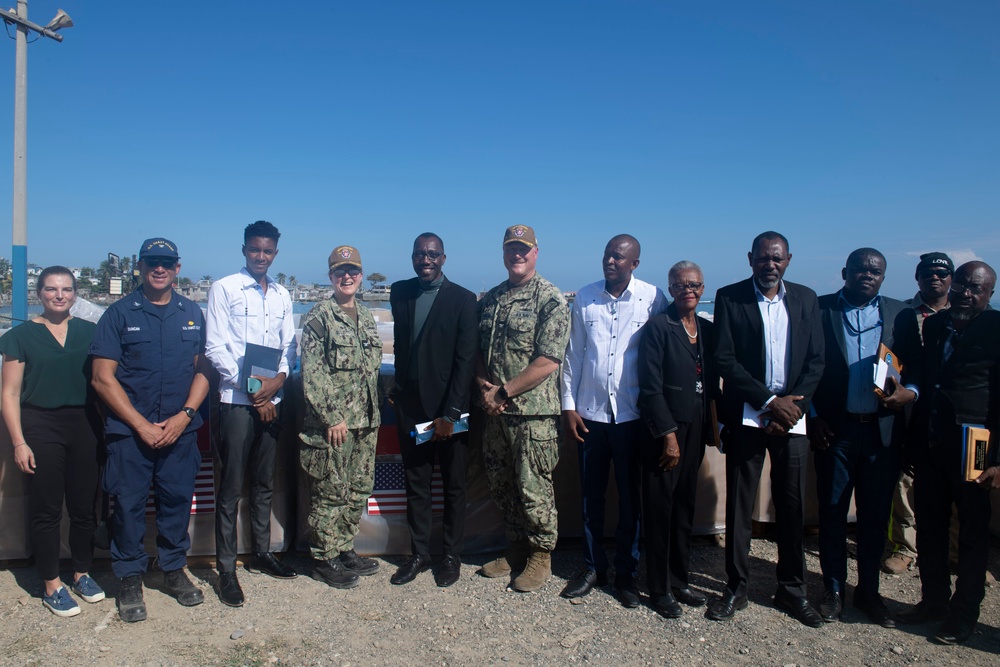 USNS Comfort Closing Ceremony in Jeremie, Haiti