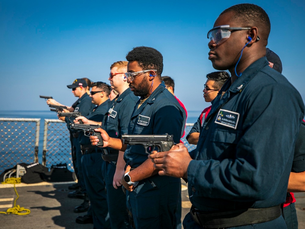 USS Delbert D. Black Conducts Live-Fire Weapons Shoot