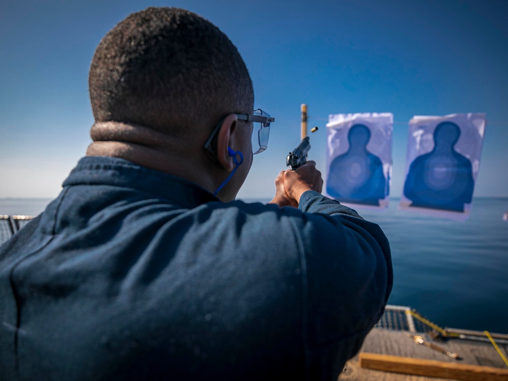USS Delbert D. Black Conducts Live-Fire Weapons Shoot