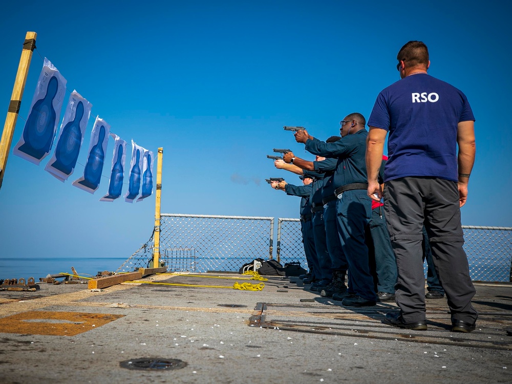 USS Delbert D. Black Conducts Live-Fire Weapons Shoot