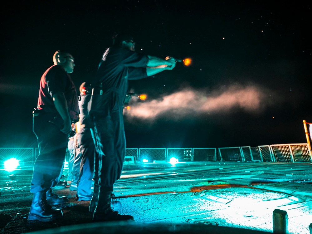 USS Delbert D. Black Conducts Live-Fire Weapons Shoot