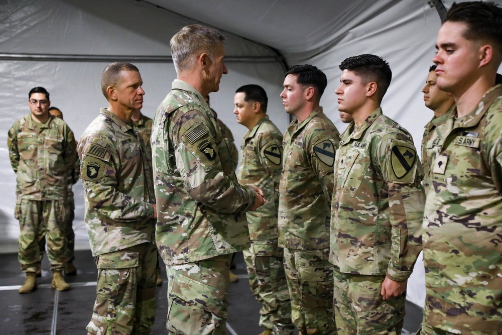 GREYWOLF Troopers Receive Challenge Coins