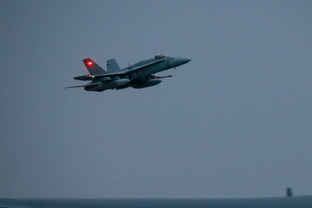 VMFA-242 and VMFA-312 participate in flight operations