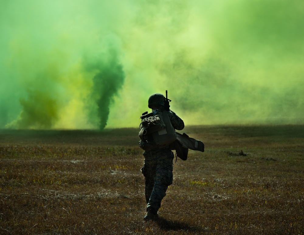 Marines with Guard Company, Marine Barracks Washington, amplify their infantry training expertise at Marine Corps Base Quantico, Va.
