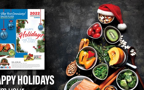 Savings on fresh produce, meat and more for your holiday menus are featured Dec. 19 – Jan. 1 in commissaries’ regional sales flyers