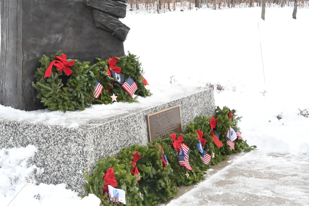 Fort Drum Scouts support Wreaths Across America campaign at Memorial Park