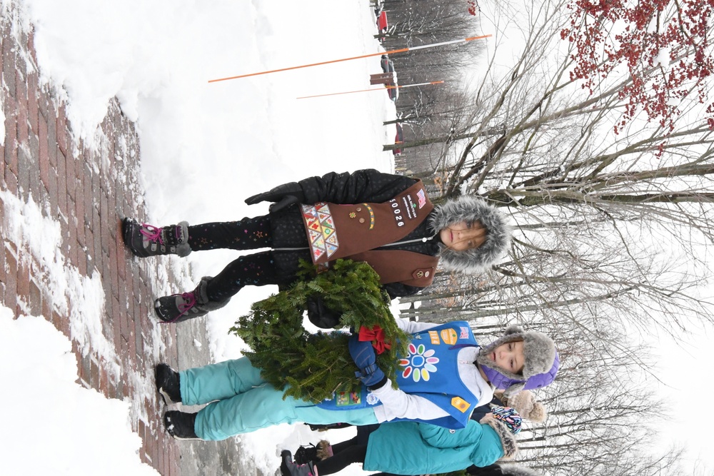 Fort Drum Scouts support Wreaths Across America campaign at Memorial Park