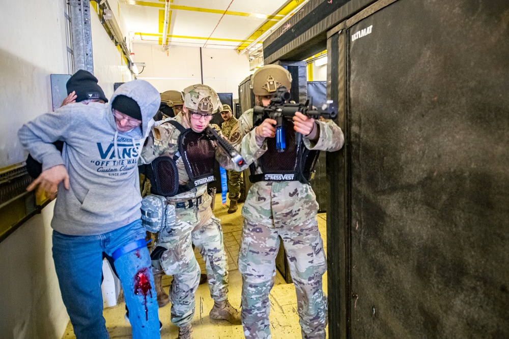 Pathfinder defenders, medics evaluate readiness during Active shooter exercise
