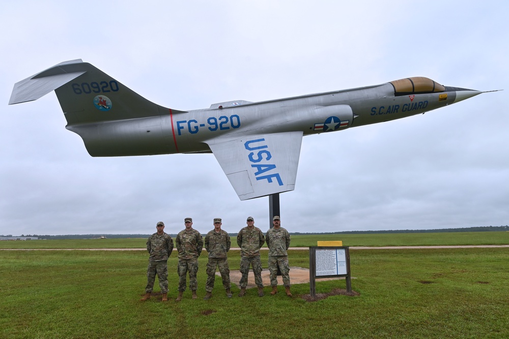 169th Maintenance Squadron Aircraft Structural Maintenance Shop F-104 Restoration Group photo