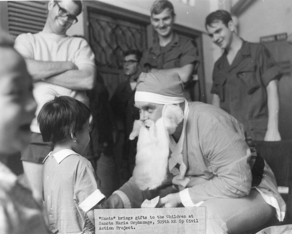 Santa Claus visits Sancta Maria Orphanage