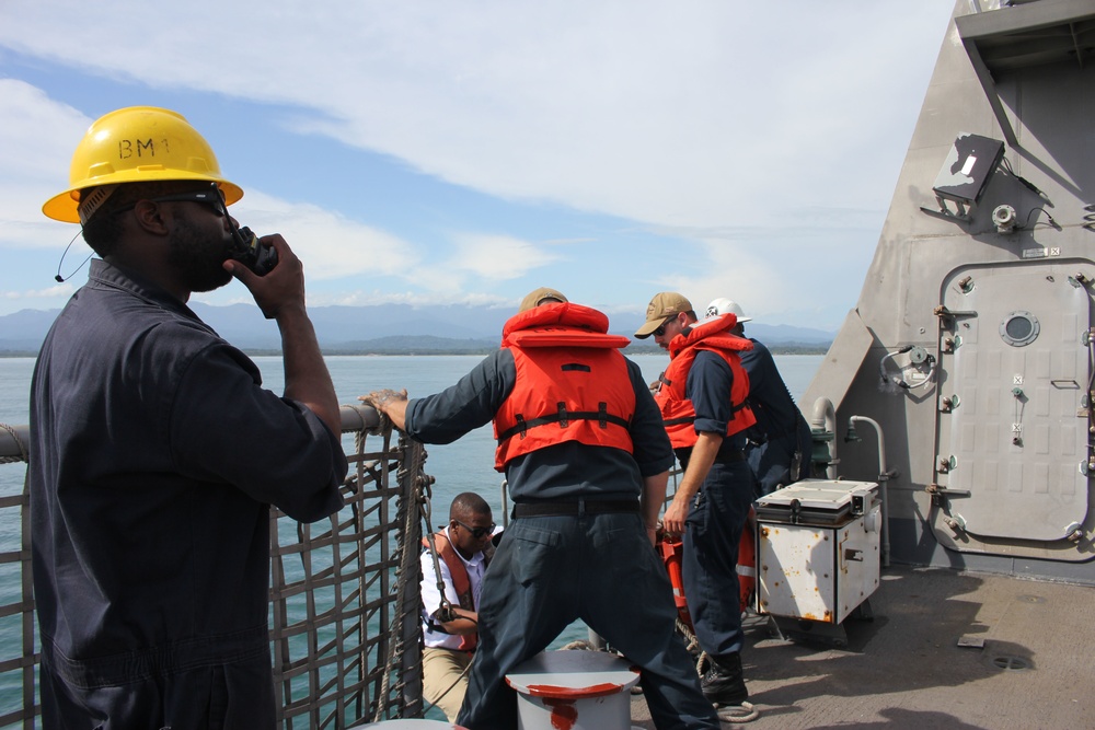 USS Milwaukee arrives in Limon, Costa Rica, for a Port Visit