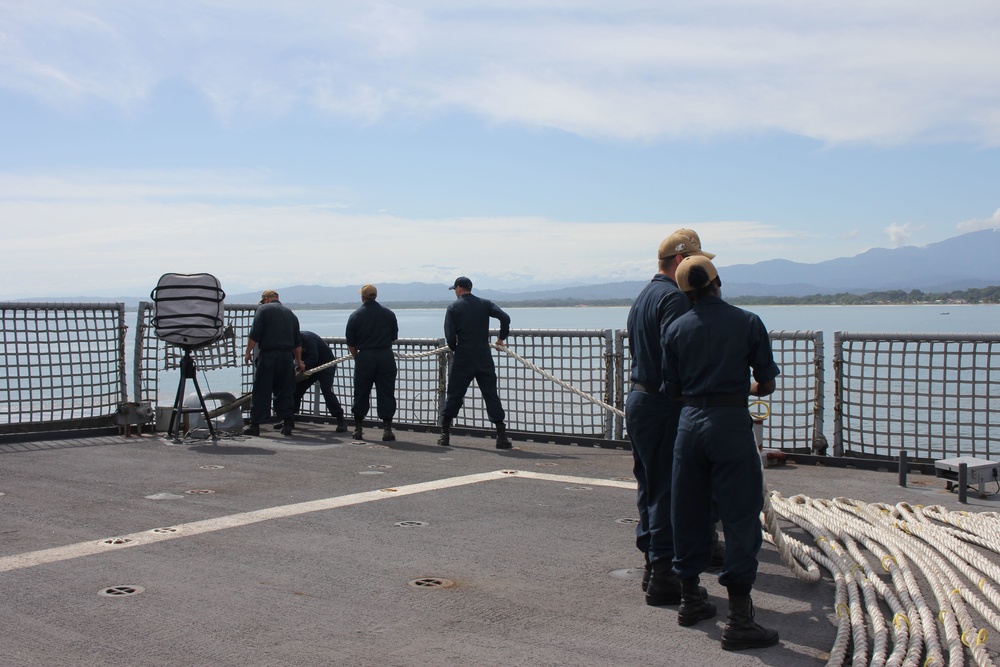 USS Milwaukee arrives in Limon, Costa Rica, for a Port Visit