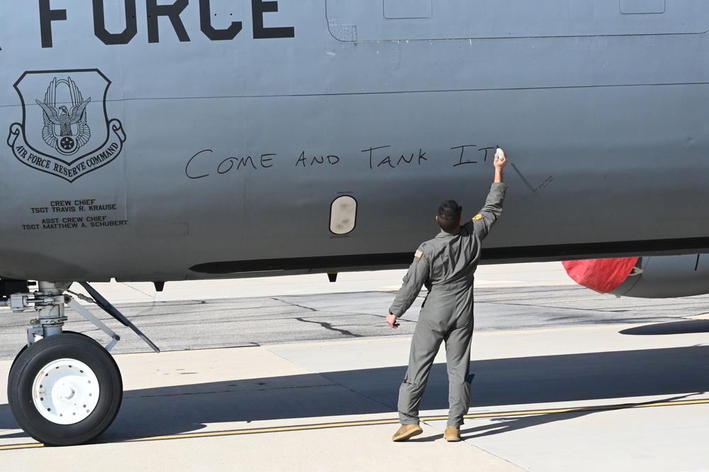 Dedicated crew chief bids farewell to retired tanker