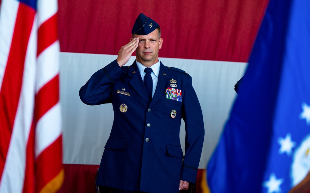 The 56th Communications Squadron changes command