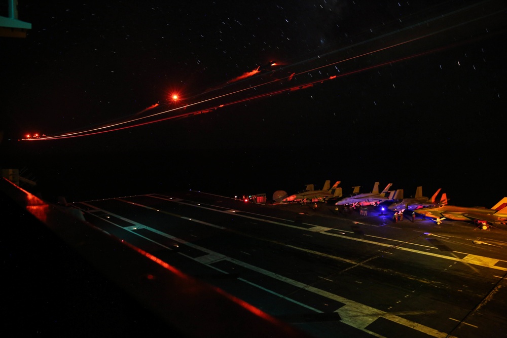 Abraham Lincoln conducts flight operations