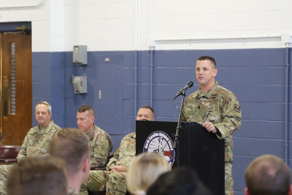 2-130th Holds Deployment Ceremony in Salisbury, NC