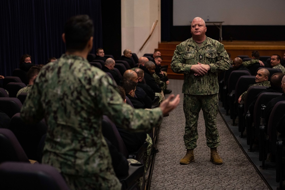 MCPON James Honea and Ombudsman-at-Large Evelyn Honea Visit NAS Whidbey Island