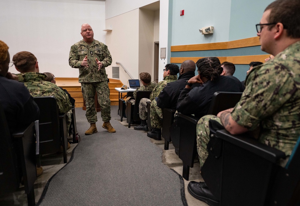 MCPON James Honea and Ombudsman-at-Large Evelyn Honea Visit Naval Station Everett