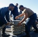 USS Abraham Lincoln pulls in to port