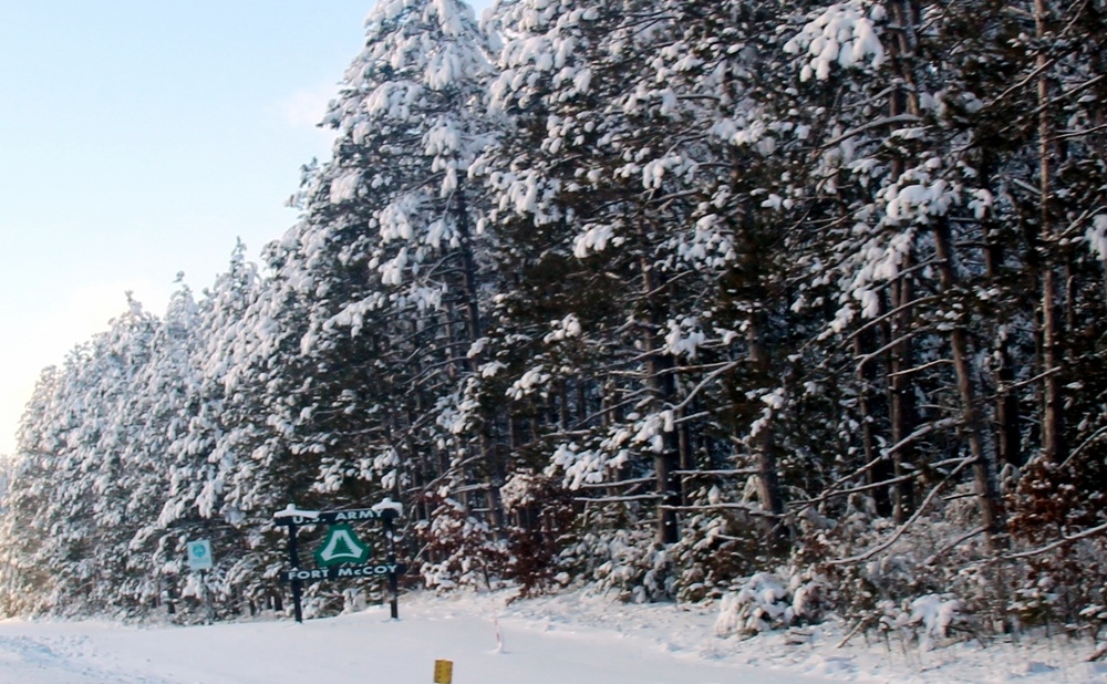 December 2022 snow scenes at Fort McCoy