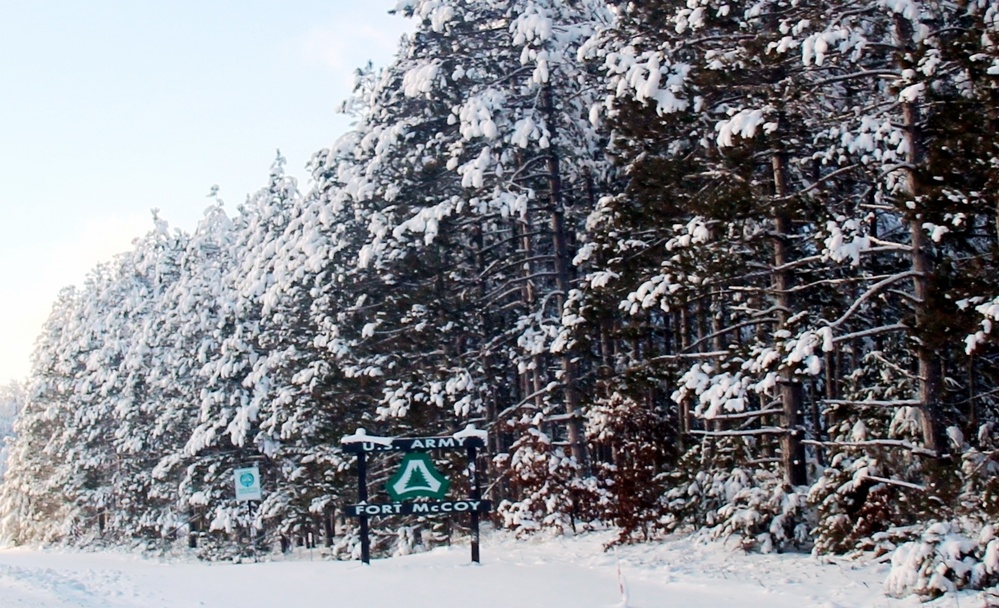 December 2022 snow scenes at Fort McCoy