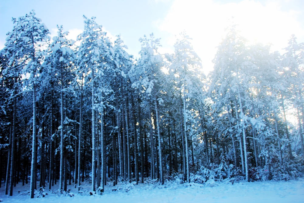 December 2022 snow scenes at Fort McCoy