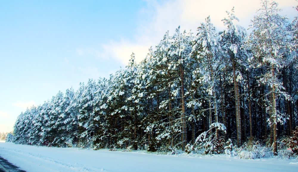 December 2022 snow scenes at Fort McCoy