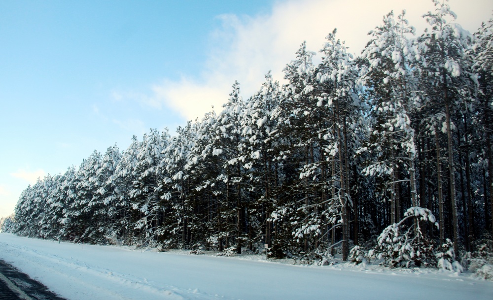 December 2022 snow scenes at Fort McCoy