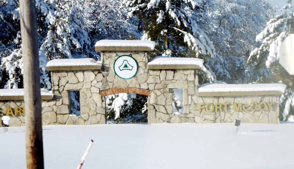 December 2022 snow scenes at Fort McCoy