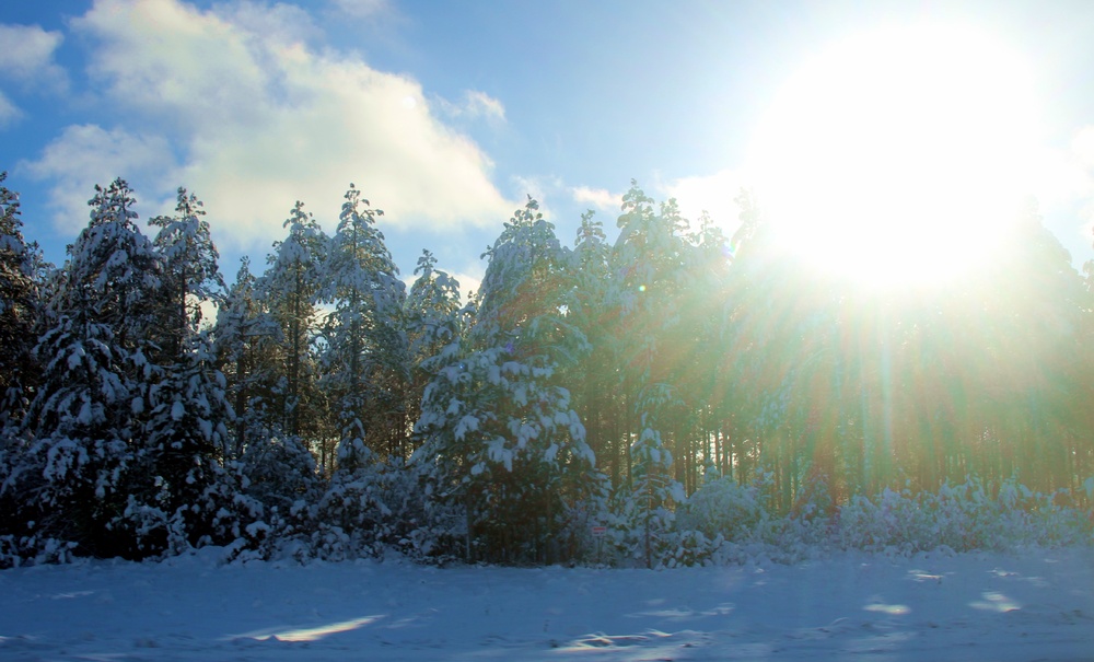 December 2022 snow scenes at Fort McCoy