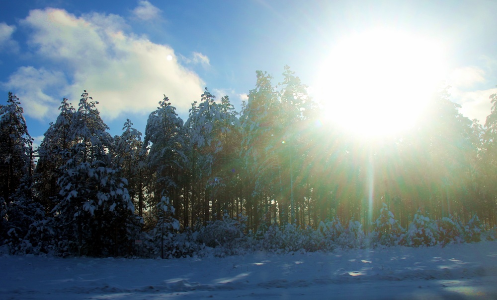 December 2022 snow scenes at Fort McCoy