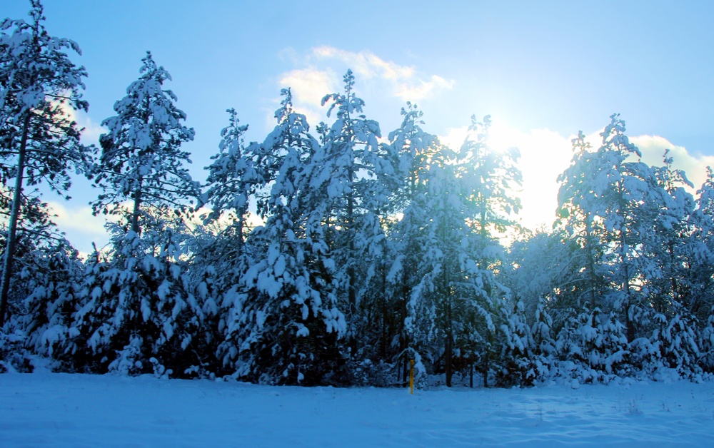 December 2022 snow scenes at Fort McCoy