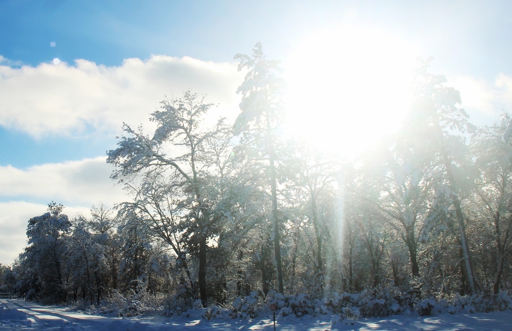 December 2022 snow scenes at Fort McCoy