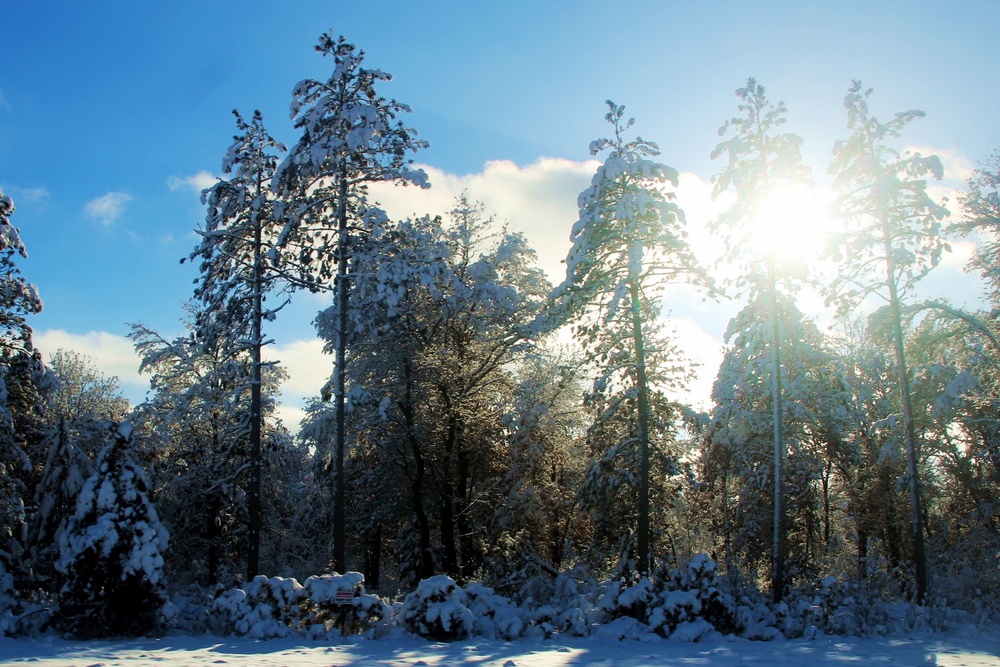 December 2022 snow scenes at Fort McCoy