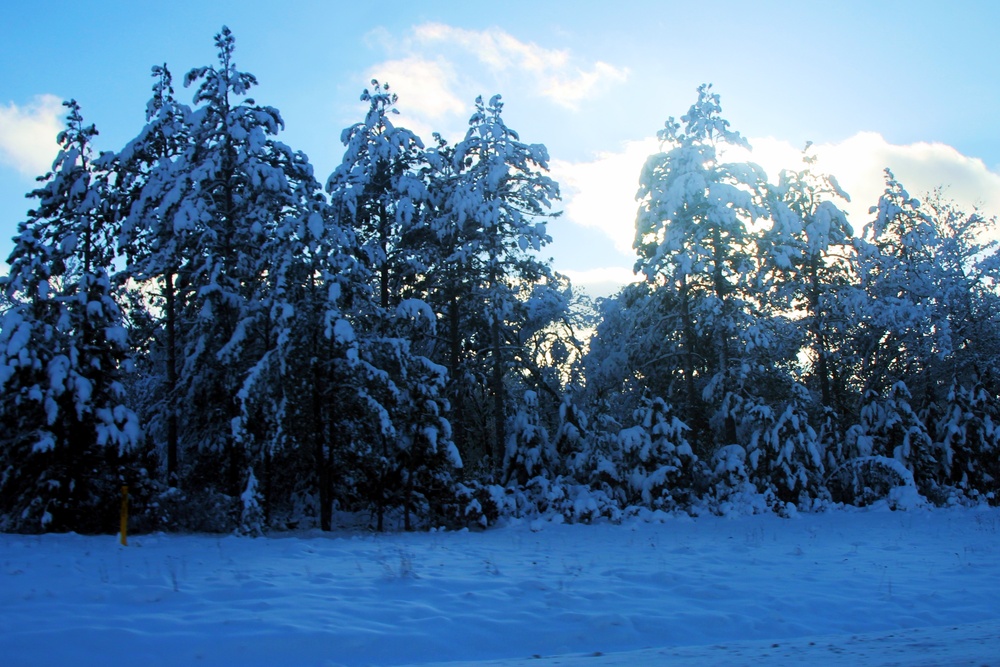 December 2022 snow scenes at Fort McCoy