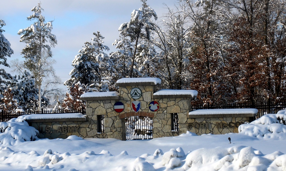 December 2022 snow scenes at Fort McCoy