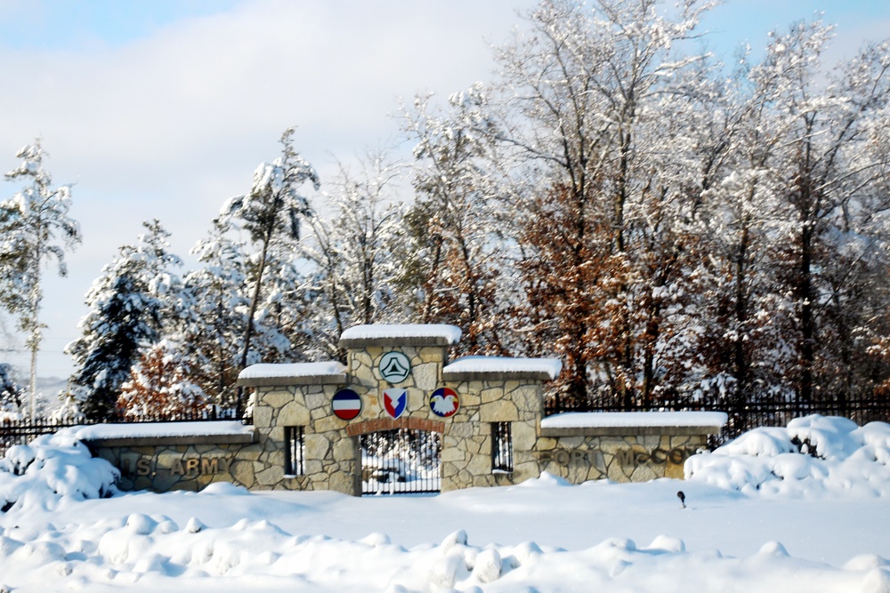 December 2022 snow scenes at Fort McCoy