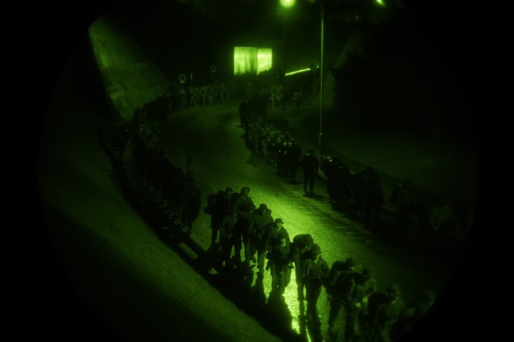 Headquarters Battalion Conditioning Hike