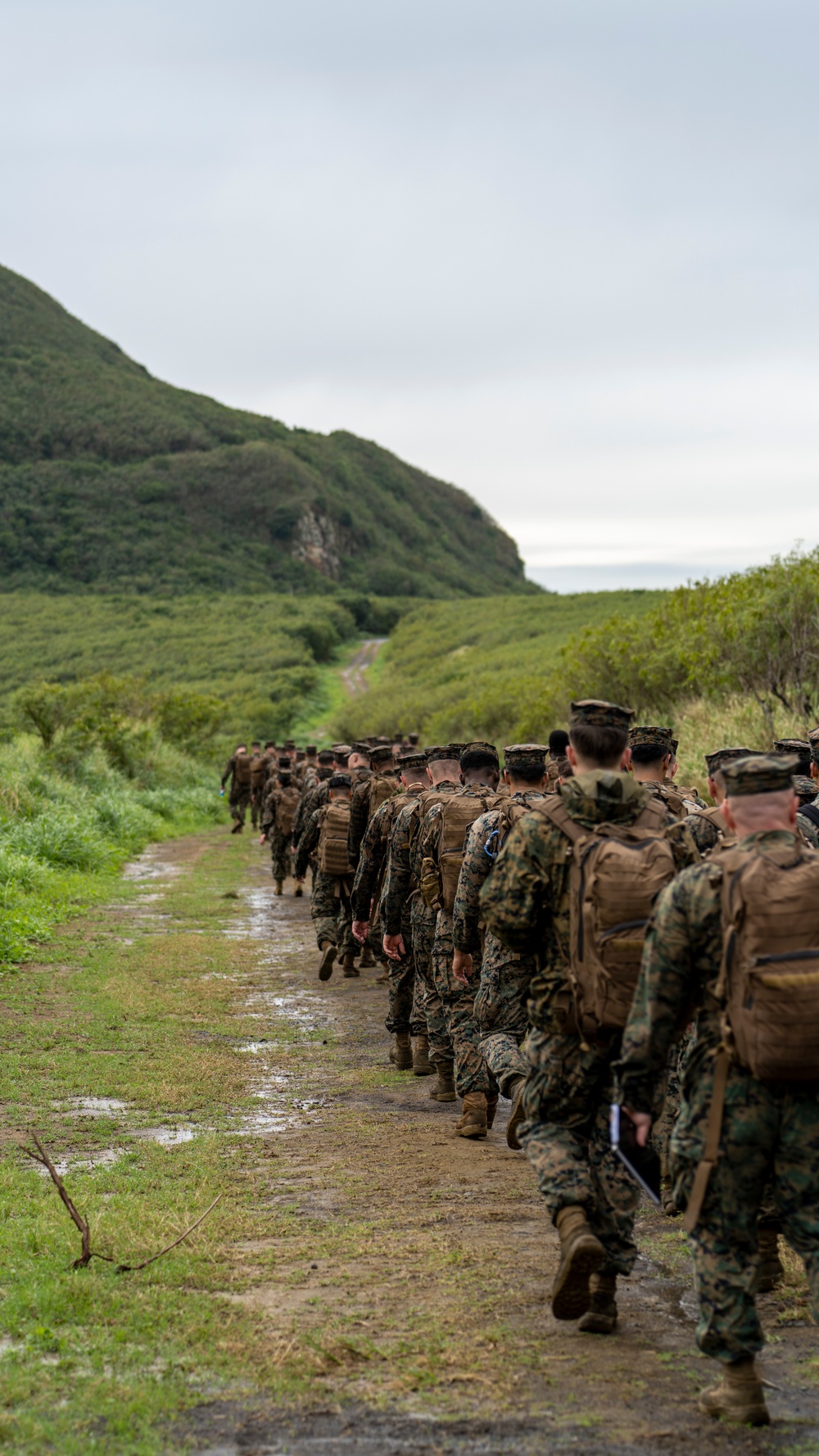 A walk in their footsteps: VMGR-152 hike around Iwo Jima