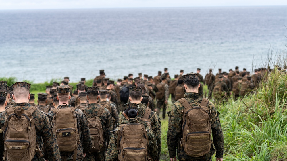 A walk in their footsteps: VMGR-152 hike around Iwo Jima