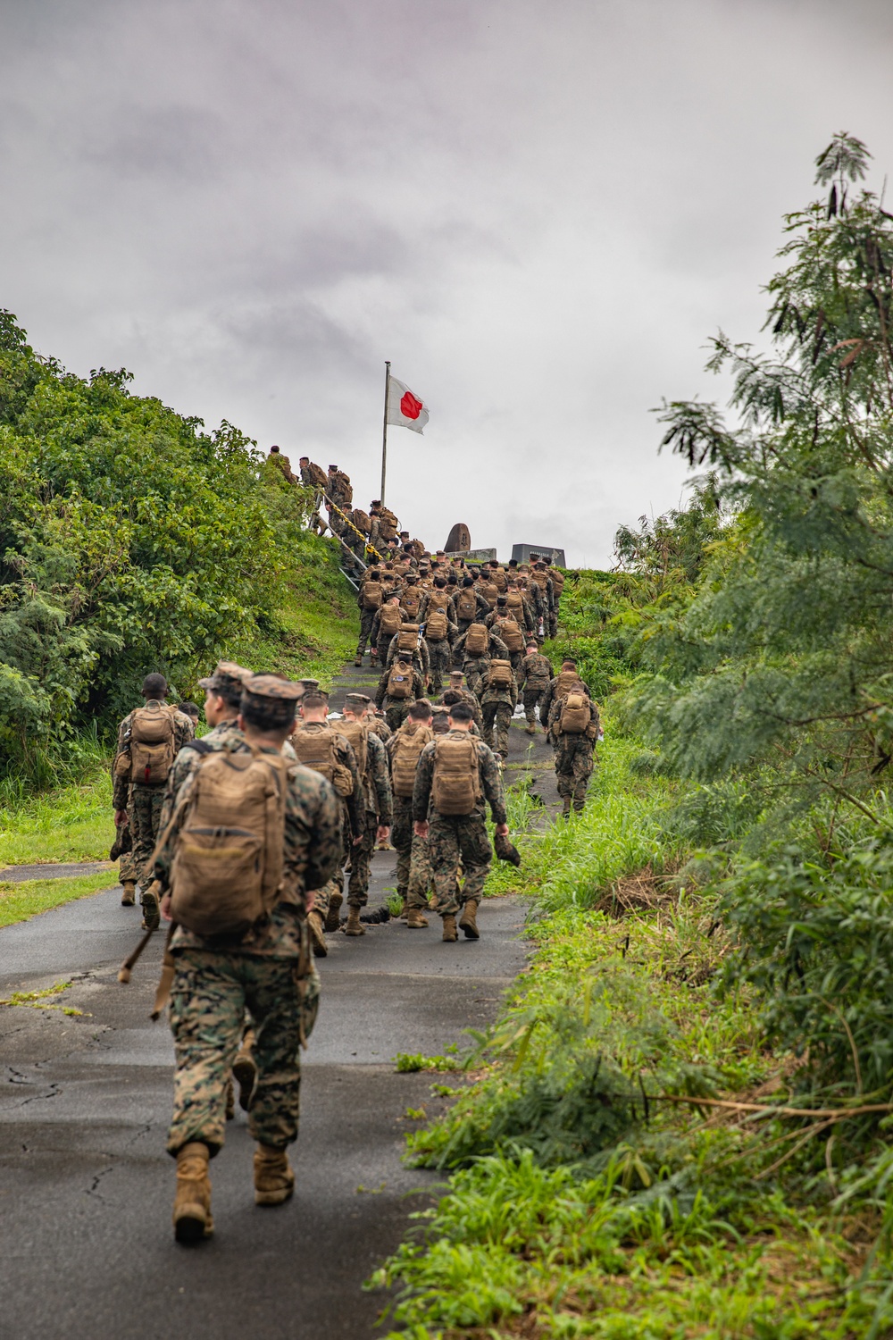 A walk in their footsteps: VMGR-152 hike around Iwo Jima