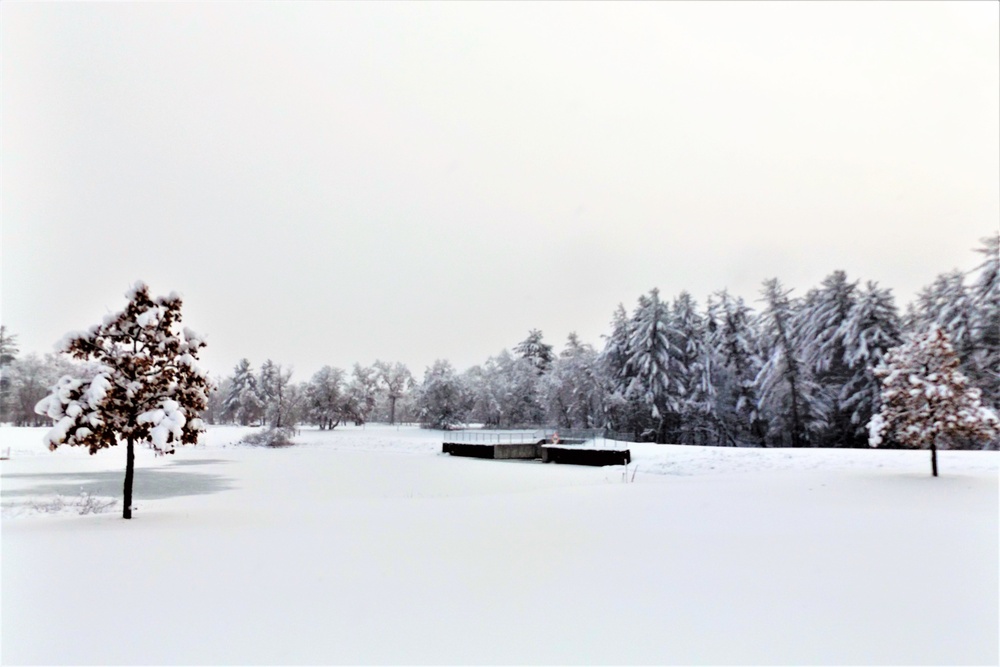 December 2022 winter scenes at Fort McCoy's Suujak Sep Lake in Pine View Recreation Area