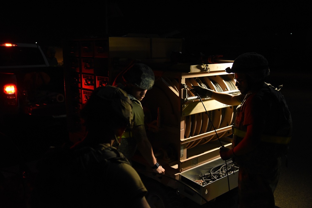 380th Air Expeditionary Wing Night RADR Training
