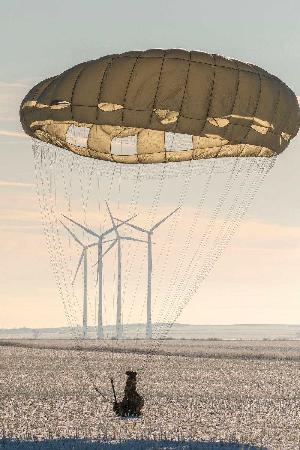 Paratrooper at the Alzey Drop Zone