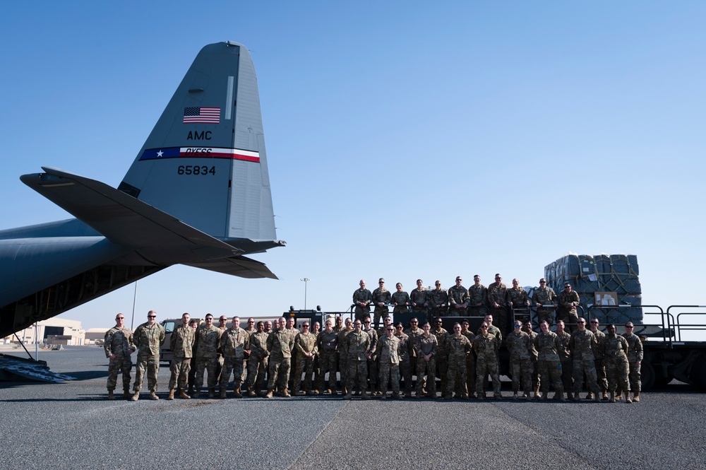 Ninth Air Force command chief visits 386 AEW Marauders