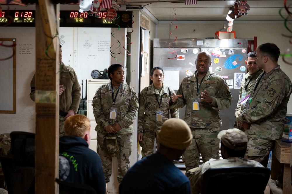 386 AEW helping agencies visit 433 AES Airmen