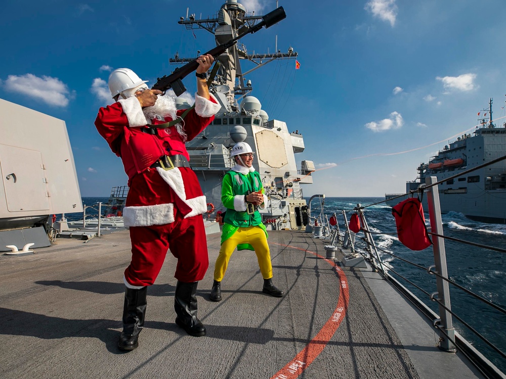 USS Delbert D. Black Conducts RAS with USNS Alan Shepard