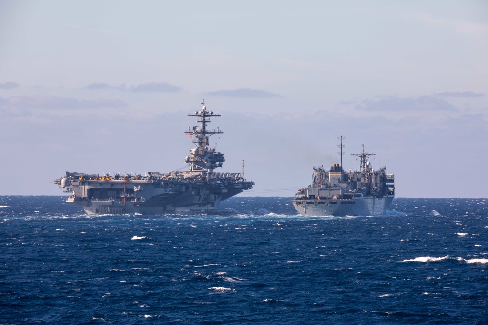 USS George H.W. Bush (CVN 77) Completes Replenishment-At-Sea